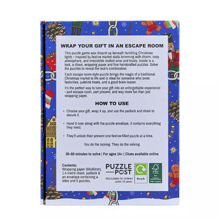 Padlock'd Christmas Escape Room Gift Wrapping Kit