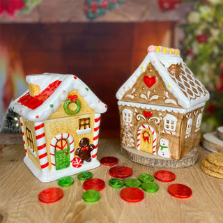 Medium Christmas Gingerbread Biscuit Barrel | Gingerbread House Cookie Jar