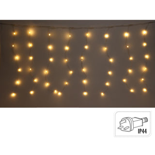 400 LED Warm White Curtain Lights | Christmas Window Lights - 5x2x2m