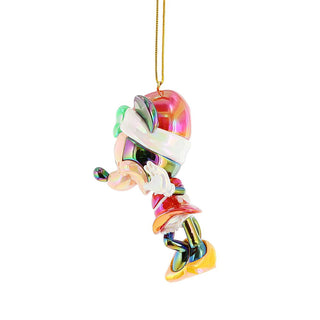 Disney Minnie Mouse Christmas Tree Hanging Ornament, 10cm Reflective Bauble