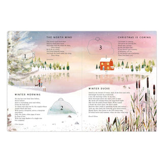 ’Tis the Season Lift-the-Flap Christmas Advent Calendar Book, Festive Poems