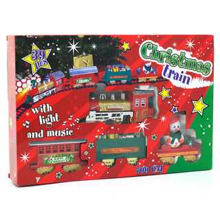 7m Musical Christmas Train Toy | 22 Feet Under Tree Train Set | Battery Xmas Tree Ornament Decoration Toy