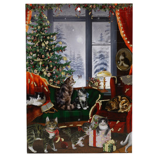 Cats at the Window Christmas Advent Calendar, A4 Traditional Picture Calendar
