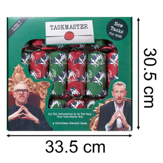 Taskmaster 2025 Christmas Crackers Pack of 6 with Original Tasks and Trophy