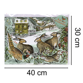 We Three Hares Pop-up 3D Advent Calendar | Rabbit Christmas Calendar - 40x30cm