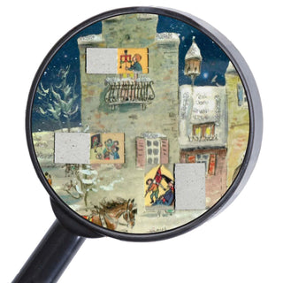 Winter on the Market Place | Freestanding Traditional Christmas Advent Calendar