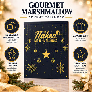 Gourmet Marshmallow Christmas Advent Calendar, 12 Festive Flavours