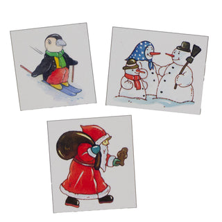 Snowman Advent Calendar | Large Kids Christmas Countdown with Glitter & Ribbon