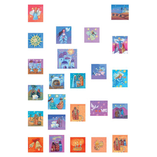 Christmas Advent Calendar The Shepherd's Watch Story Calendar | Religious Advent Calendar Traditional Advent Calendar | Picture Advent Calendar Paper Advent Calendar