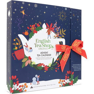 Tea Christmas Advent Calendar | 25 Loose Leaf Pyramid Tea Bags Advent Calendar