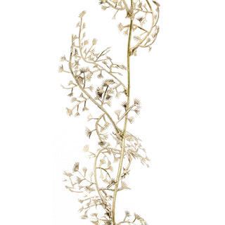 Champagne Gold Leaf Christmas Garland | Artificial Foliage Garland Leaves -170cm