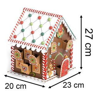 Gingerbread House Advent Calendar | Fill Your Own Christmas Advent Calendar 27cm