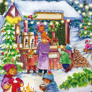 Christmas Tree Market Christmas Advent Calendar Traditional Door Advent Calendar