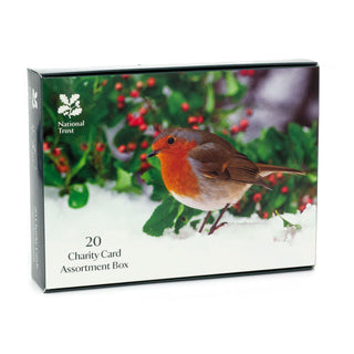 Pack of 20 National Trust Charity Christmas Greeting Cards | Winter Wildlife