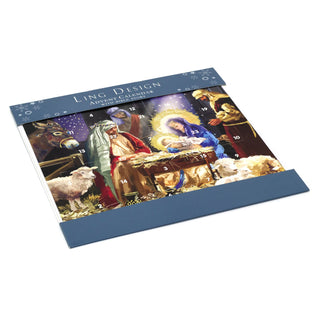 Nativity Scene Christmas Advent Calendar | Religious Advent Calendar - 23cm