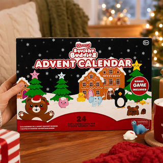 Scrunchems Squishy Buddies Christmas Advent Calendar, 24 Squishy Characters