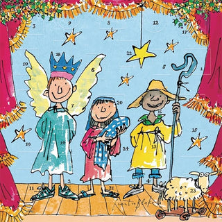 Quentin Blake The Story of Jesus Christmas Advent Calendar Greetings Card