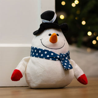 Snowman Festive Christmas Character Doorstop | Novelty Fabric Door Stop - 23cm