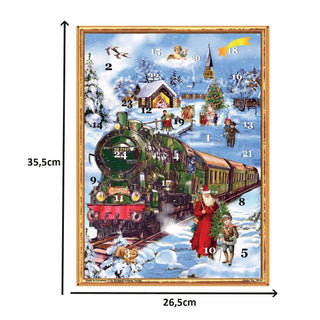 Train in the Snow Christmas Advent Calendar Traditional Picture Advent Calendar