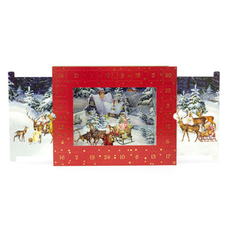 3D Winter Landscape Advent Calendar | Victorian Pull-Out Snow Scene 3D Countdown