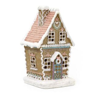 LED Gingerbread House | Light-Up Christmas Gingerbread House Ornament - 20cm