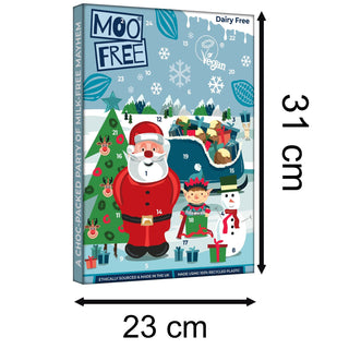 Moo Free Children's Dairy-Free White Chocolate Advent Calendar | Vegan & Gluten-Free 70g