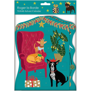 Pooch Perfection Trifold Christmas Advent Calendar, Freestanding Dog Design