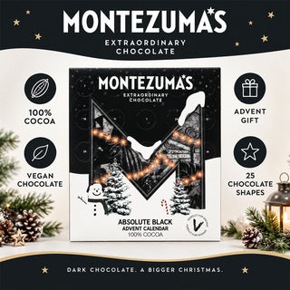 Montezuma Absolute Black Chocolate Christmas Advent Calendar, Dark Chocolate