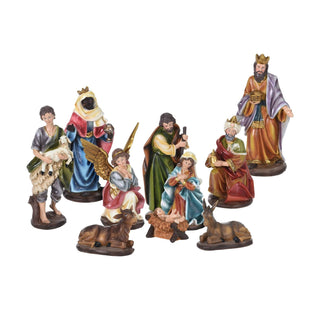 Large Traditional Deluxe Christmas Nativity Set Scene With 10 Detailed Figures