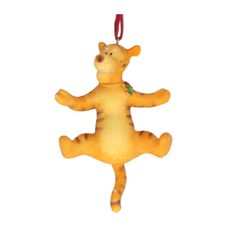 Tigger Christmas Tree Decoration with Holly, Gisela Graham 9.5cm