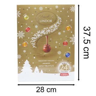 Lindt Lindor Mini Advent Calendar with 24 Truffles | Chocolate Advent Calendar