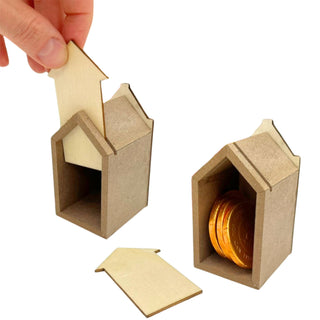 Fill Your Own Advent Calendar, Gisela Graham Reusable Wooden Dutch Village