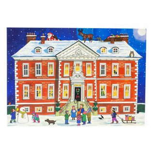 Country House Christmas - Christmas Advent Calendar Greetings Card & Envelope