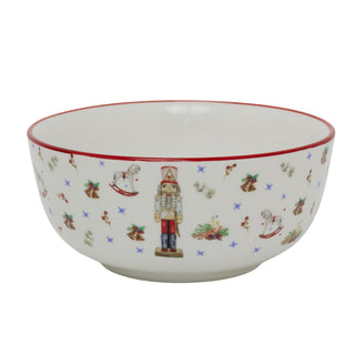 Nutcracker Christmas Bowl | Ceramic Festive Bowl with Classic Nutcracker Design