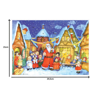 Santa Claus is Coming to Town Christmas Advent Calendar | Santa Advent Calendar