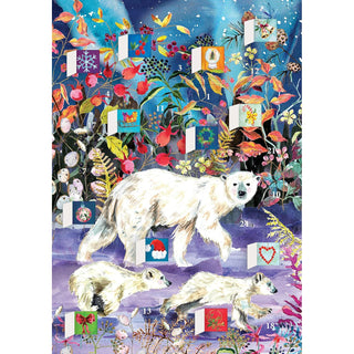 Aurora Bears Advent Calendar Greetings Card | Christmas Advent Calendar