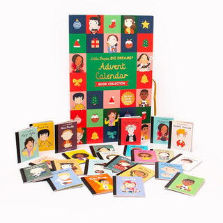 Christmas Book Advent Calendar, 24 Mini Notable People Books for Kids