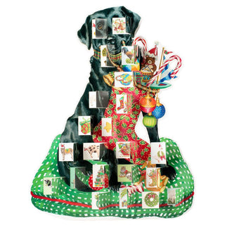 Black Labrador 3D Christmas Advent Calendar | Fold-out Dog-Shaped Calendar 41cm