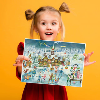 Ice Skating Joys at the Castle Advent Calendar | Christmas Advent Calendar