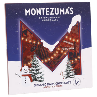 Montezuma Dark Chocolate Christmas Advent Calendar, Organic Vegan 25 Shapes