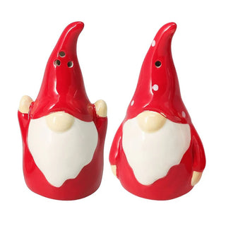 Christmas Gonk Salt and Pepper Shakers | Ceramic Gnome Salt & Pepper Set