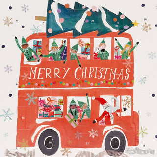 Festive Ride Traditional Picture Christmas Advent Calendar, 24 Door