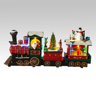 Christmas Express LED Train Decoration, 38cm Light Up Christmas Railway