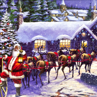 Christmas Advent Calendar Christmas Eve | Santa Claus Picture Advent Calendar