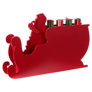 Santa Sleigh Christmas Advent Calendar | Fill Your Own Wooden Calendar - 35x23cm