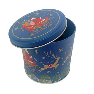 Nostalgia Sleigh Christmas Chocolate Tin 10cm, Gisela Graham Santa Design