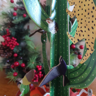 Christmas Cactus Pop & Slot Christmas Advent Calendar Large, 3D Advent Calendar