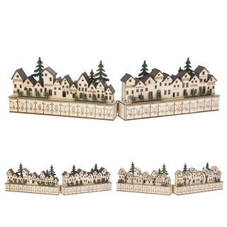 Christmas Village LED Advent Calendar | Wooden Scene with 24 Drawers - 70cm