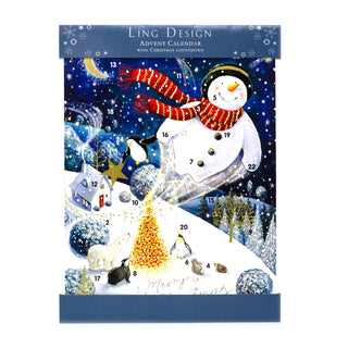 Magical Christmas  Advent Calendar | Snowman Advent Calendar - 34x25cm