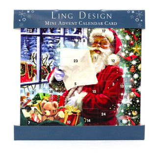 Santa's List - Christmas Advent Calendar | Advent Greetings Card & Envelope